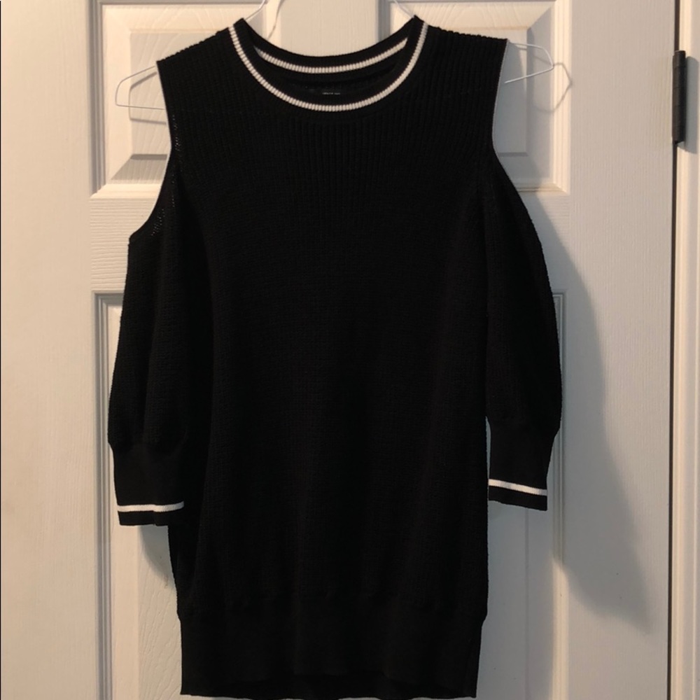 Who what wear knit cold shoulder sweater